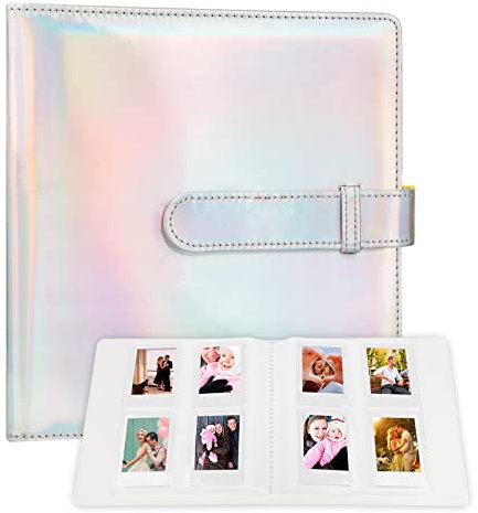 Álbum de 256 fotos para cámara Fujifilm Instax Mini/Polaroid de 2 x 3 pulgadas, álbum de fotos de 2 x 3 para cámara instantánea Fujifilm Instax Mini 11 12 evo 9 90 70 40 8 y cámara instantánea