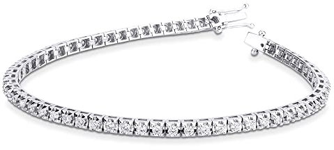 amorili bracciale tennis argento 925 mm 3 grif 4 (bianco cm 18)
