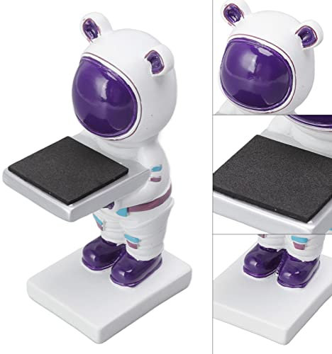 Pssopp Handgefertigter Uhrenst?nder mit Figurenmodell, Wei?er B?r Design, Dekorativer Uhrenhalter f¨¹r Zuhause