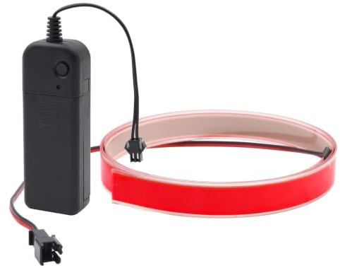 Ygmylandbb Elektrolumineszierende Paneele, EL-Paneele, 1 m (rot), Flexible Lichtleiste, Indoor, Elektrolumineszenz, Lichtpaneel, Lichtkette