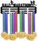 PandaHall Medaillenhalter Display Halbmarathon Medaillenaufhänger Metall Medaillenständer Rahmen Für Laufsport Auszeichnungen Bandhalter Wandmontage Abgestuftes Auszeichnungsregal Für Läufer Mit Mehr