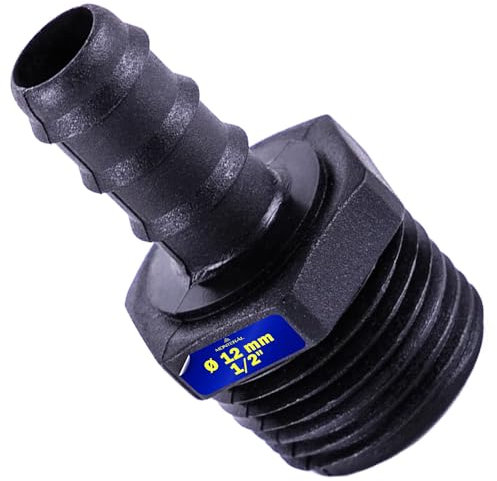 Embout pour Raccord de Tuyau avec Diamètre Ø 30 mm et Filetage Mâle 1/2 Fabriqué en PVC U - Garantie de 10 Ans - MONTERAL
