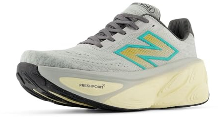 New Balance Fresh Foam X More V5 Herren, Brighton Grey/Calcium/Cyber Jade, 45 EU