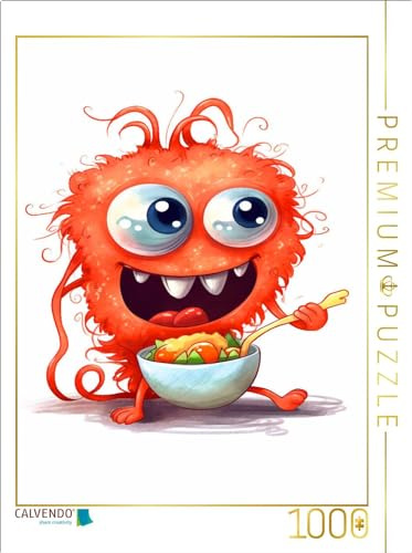 CALVENDO Puzzle Spagettimonster bittet zu Tisch | 1000 Teile Lege-Größe 64 x 48 cm Foto-Puzzle für glückliche Stunden