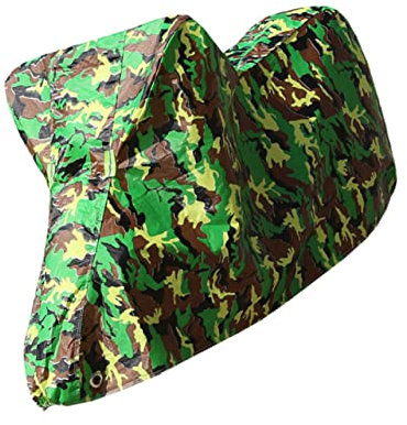 WOFASHPURET Camouflage Motorcycle Cover Waterproof Protective Shelter l Size Outdoor Motorbike Bike Cover Uv Resistant for Electric Scooter and Bicycle
