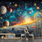 Art Fototapete 3d Effekt Wallpaper Galaxy Universum Kinder 350x256cm Wandbild Wohnzimmer Tapeten Heimtextilien Wanddekoration Tapete effekt wandbild Schlafzimmer