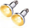 ROXIIFEE Lampada Riscaldante Tartarughe Rettile, 2 lampadine 100W+150W Lampadina di calore UV, lampadina spot di luce diurna per lucertola, tartaruga, drago barbuto