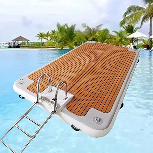 NOALED Aufblasbare schwimmende Plattform, aufblasbares Wasser-Schwimmdock, schwimmendes Bett aufblasbare Plattform-Wasserdock, schwimmende Plattform mit Rutschfester Oberfläche,2 *