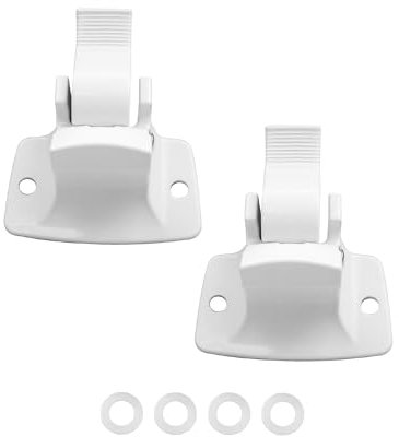 ULZOZN Wall Mount Bracket Replace 3314067.004B, Awning Mounting Bracket Fit for RV Camper Trailer Compatible with Baraket Fixed Awning and More White 2 Pcs