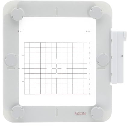 MagnaHoop SQ14B Magnetischer Rahmen für Janome MC 500E 400E 550E Memory Craft Elna Expressive 830 830L, Metall-Magnet-Stickmaschinen-Schärpe Rahmen (14 x 14 cm - JA414M)