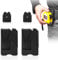 Confezione da 2 supporti per metro a nastro con chiusura rapida per cintura - Set di supporti universali per metro a nastro, sicuro, efficiente(nero,2PCS)