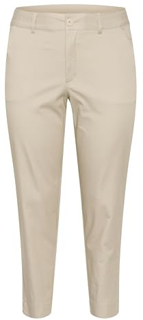 KAFFE CURVE Damen Casual Hose KCleana Damen Hose Slim Fit Große Größen Casual Chino Stoffhose Normale Passform Tapered
