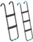 scyca Trampoline Ladder | 2 Steps/ 3 Steps Wide Trampoline Steps Skid-Proof Trampoline Stairs Trampoline Accessories - Horizontal Wide Steps, for Kids/Children