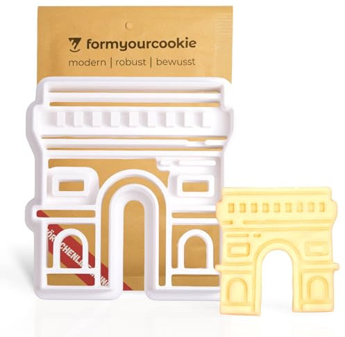 Triumphbogen Ausstecher Kekse Plätzchen Fondant, hochwertige Frankreich Keksausstecher, französische Wahrzeichen Keksstempel, Ausstechform Brot Ton Clay, Keksschneider Gebäude, Olympia