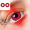 Farbige Kontaktlinsen Halloween Vampir Weiß/Rot, 2 Stück (1 Paar) - Ohne Sehstärke, 2 x Farbige Kontaktlinse für Cosplay, Fasching, Karneval und Halloween (Rot)