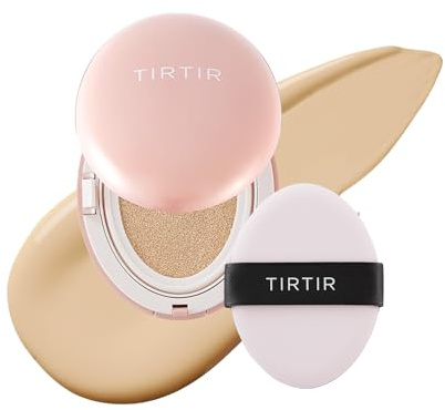 TIRTIR Blue Cushion Korean Cushion Foundation (0,15 Fl Oz), 21 W, Natürliches Elfenbein, Minigröße, Rosa