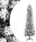 vidaXL Künstlicher Weihnachtsbaum Schlank mit Schnee 210 cm PVC & PE, künstlicher Weihnachtsbaum, Weihnachtsdekoration, Weihnachtsschmuck