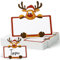 BETESSIN Lot de 50 Marque-Places Noël Porte Nom Table Cartes de Nom Cartons Placement pour Noël Réceptions Fêtes Evénements Célébrations 8,8x10,5cm