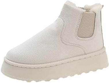 Scarponi Donna da Neve Scarpe Neve con Calde Foderato Scarponcini da Trekking Stivaletti da Donna Dopo Sci Comode Offerta Stivali Antiscivolo Impermeabili all'Aperto Boots Snow Platform Morbidi