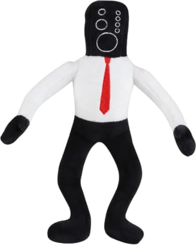 Skibidi Toilet Plüschtier, Skibidi Toiletten Plush Kuscheltier Kreatives Skibidi Toiletten Plüschtier für Kinder, Lustige Skibidi Toiletten Stofftier Puppen für Kindergeburtstag (Speakerman)