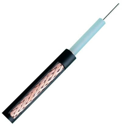 OEM RG59-100N Cable coaxial RG59 - Vídeo - Rollo de 100 metros - Cubierta color negro - Diámetro exterior 6.0 mm - Bajas pérdida