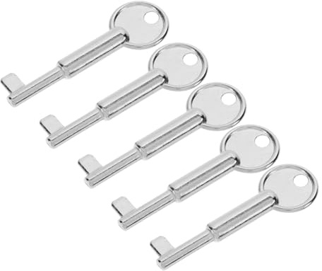 Gadpiparty 5 Stück Teiliges Notaus Schalter Schlüssel Metall für Notfalltasten Robuste Rücksetztaste für Effektiven Einsatz von Alarmanlagen und Notfallknöpfen