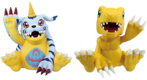ICHIBANSHO FIGURE Agumon & Gabumon (Clash of Light and Darkness) Digimon Adventure 7cm - IS68933 Multicolor - Figura Coleccionable, Ideal para los fanáticos del Anime | Banpresto