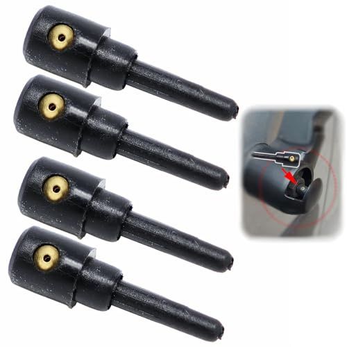 TEOZBLU 4 Stück Scheibenwischerwaschdüse, Heckwischer Waschdüse Windschutzscheibe Sprayer Nozzle Auto Spritzdüse Hinten Windschutzscheibe Waschdüsen, mit VW Golf Audi Seat