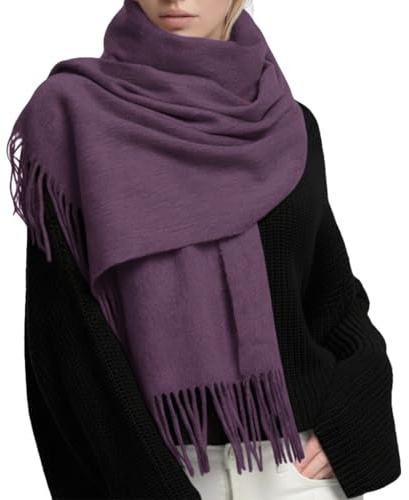 PFLife Sciarpa Donna Lana 200×70cm Tocco Cashmere Invernale Calda Morbida Oversize con Confezione Regalo Elegante Scialle