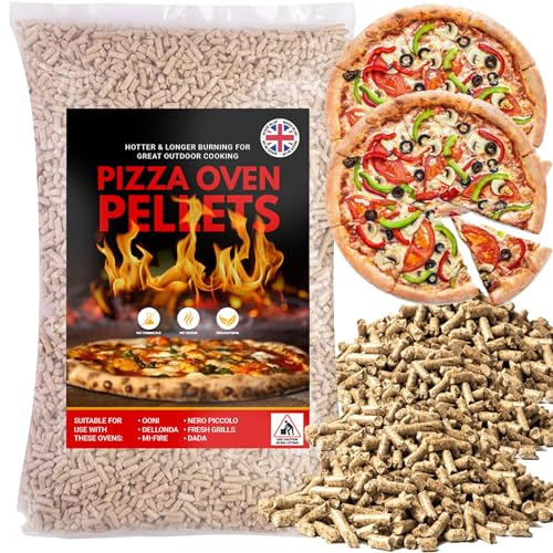 30L Premium Fuel Wood Pellets For Pizza Ovens & Grills Perfect For BBQs & Smokers Easy-Light Cooking Pellets Large Bag For Simple Storage & Handling (30 Litres)
