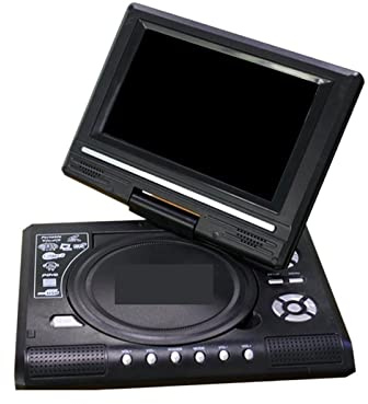 Tragbarer DVD-Player, Mini-DVD-Player 7,8-Zoll-Desktop-Digital-Smart-TV-CD-Disc-Player mit Fernbedienung, tragbares Reisetheater