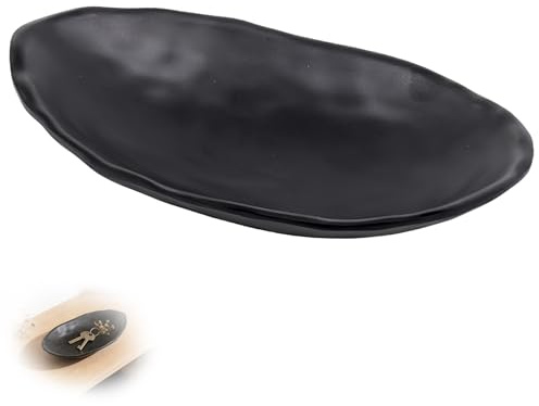 Oval Schlüsselschale Deko Flur Bowl Matt Schwarze Schlüsselschale Eingangsbereich Schale Schmuckschale Dekoschale für Flur Münzen Autoschlüssel Schmuck Schlüssel Aufbewahrung Schale Deko