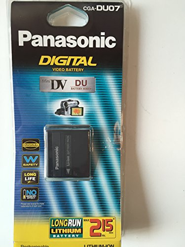 Panasonic Batterie CGA-DU07E/1B pour caméscopes Panasonic GS320