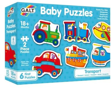 Galt Toys, Baby Puzzles - Transport, Jigsaw Puzzles for Kids, Ages 18 Months Plus