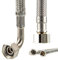 tecuro Trinkwasser Zulaufschlauch IG mit Bogen 90° x IG - KTW-A- DVGW 3/8 x 3/8 x 800 mm