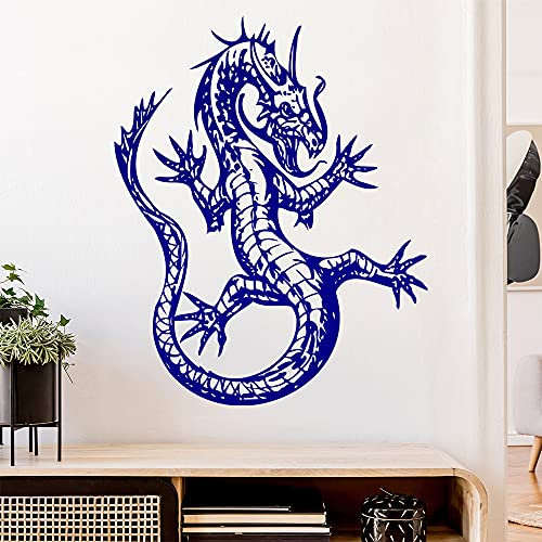 China Drachen Wandtattoo in 6 Größen - Wandaufkleber Wall Sticker - Dekoration, Küche, Wohnzimmer, Schlafzimmer, Badezimmer