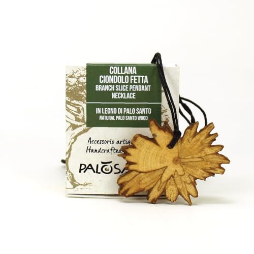 Anhänger aus Palo Santo Holz – Anhänger ideal für Aromatherapie – Das entspannende Palo Santo Aroma schenkt Harmonie und Positive Energie – Handgemachtes Schmuckstück
