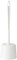 Bentley Toilet Brush Set with Potted Holder, White, M