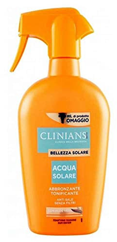 Clinians Acqua Solare Abbronzante Tonificante Anti Sale Con Aloe Vera 450Ml