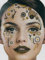 Brandsseller Gesichts-Tattoo Steam Punk - Aufkleber Set Klebetattoos Temporäre Tattoos Halloween/Karneval Gold