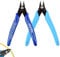 Flush Cutters, Side Cutters Wire Cutters Electrical Wire Snips Cable Cutter Side Cutters Precision Pliers Snips for Jewelry Craft DIY Coil Making,Model-Making Cutting 2PCS