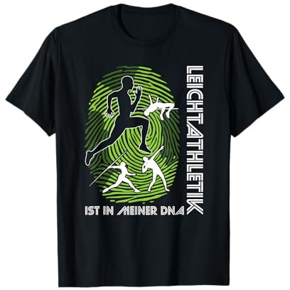 Leichtathletik ist in meiner DNA Laufen Leichtathleten T-Shirt