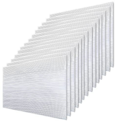 Tubiaz 14 Stück Polycarbonat Hohlkammerstegplatten, Gewächshausplatten, Stegplatten, Doppelstegplatten, Ersatzplatten 1210x605x4mm ca. 10,25 m²