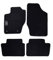 Auto Accessori Lupex | Ensemble de 4 Tapis de Voiture Compatibles avec 307 (2001-2009) avec 2 Clips de Fixation, Tapis de Sol Auto en Forme, avec Broderie Côté Conducteur, Antidérapant