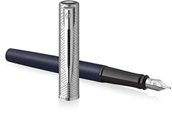 Waterman Allure Deluxe Fountain Pen, Blue, Fine nib, blue cartridge, Gift box