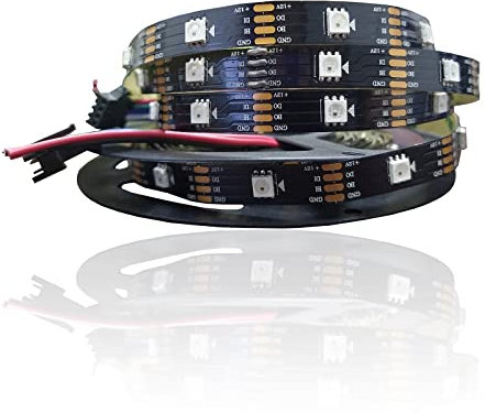 ws2815 DC 12V RGB LED Pixel Streifen Licht Individuell adressierbar 150 LED Dual-Signal IP30 5m 30 LEDs Pixel Schwarz PCB