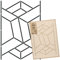 NAKLEO Pochoir pour Peinture Murale Grand Format 59x95cm, Modèle en Plastique et Réutilisable, Lignes Art Déco, DIY Bricolage Artisanat Décoration a Peindre, Bois Tissu Mueble