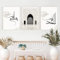 Sarah Duke 3er Set Design-Poster, Beige Islamische Leinwand Wandbilder, Premium Wandposter Set Kunstdruck - OHNE Rahmen - Stillvolle Kunstposter Wand Deko (B,50x70cm)