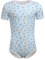 Men's One Piece Pyjamas Short Sleeve Cute Print Romper Pajamas Bodysuit Leotard Nightwear Sleepwear Tops Sky Blue L