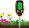 5 in 1 Bodenmessgerät, Digitale Bodenfeuchtemessgerät mit Temperatur/Feuchtigkeit/ /Umgebungsfeuchtigkeit/ Sonnenlicht/ Hintergrundbeleuchtung, PH Wert Messgerät Boden für Gartenarbeit, Landwirtschaft